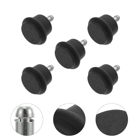 5Pcs Office Chair Wheels Swivel Caster Furniture Casters Insert Stem Rollers Silent Replacement for Desk Chairs