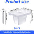 Sliverdew M3 20mm 5mm 6mm 30 LED Strip Holder Waterproof Mounting Clips Mounting Bracket Neon Light Clips Fixing Clamps