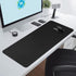 Black Gaming Mouse Pad - Large 31.5 x 11.8 in Computer Pad with Anti-Slip Rubber Base and Stitched Edges
