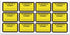 Legal Yellow Plaintiff's Exhibit Stickers - 1.65 X 1 Inches Fluorescent Color-Coded Labels, 300 Stickers Per Pack