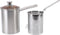 Jwthee Stainless Steel Oil Filter Pot, Large Capacity Bacon Grease Container, Small Deep