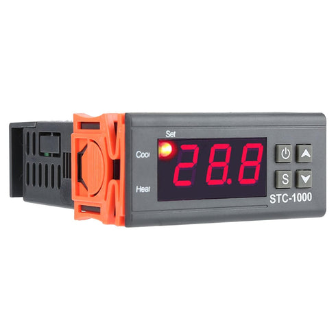 Digital Thermostat, Temperature Controller with Sensor, STC-1000 Digital Temperature Controller for 110-220V.