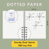 Bullet Dotted Spiral Notebook A5, 160 Pages, 120gsm Thick Dot Paper, 5.7" x 8.3", Dotted Journal with Elastic Band, 4