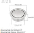 Circular Flush Pull Handle(34mm/1.34") 1Pcs, Zinc Alloy Recessed Pull Handle with Screws - for Drawer Sliding Door, Dark Silver by METALLIXITY