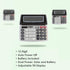 BAZIC 12-Digit Dual Power Desktop Calculator with Adjustable Display, Solar & Battery, LCD Display, 1-Pack