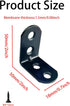 ZCLGOOD 12PCS 2x2 90 L Bracket Corner Brace Iron Degree Metal Right Angle Bracket Heavy Duty Joint Shelf Support