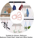 uxcell 12 Pack S Shaped Hooks - Plastic Hanging for Kitchen, Bathroom, Closet, Pots, Pans, Cups, Pink