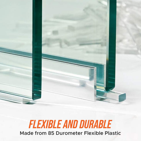 Franklowe Clear Plastic Setting Blocks for Glass and Mirrors, Pack of 100 PC