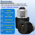 3 Packs 3 Prong Light Socket to Plug Adapter, E26/E27 Light Socket Outlet, Polarized Light Socket Splitter for Garage