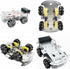 DWWTKL 4WD Programming 15+(Unassembled) DIY Mecanum Wheel Car Kit with Metal Chassis and TT Motor Smart Robot