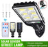 POAHUDT 1200W LED Solar Flood Light Motion Sensor Security Wall Street Yard Outdoor Lamp