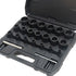 VEHIRETL 22pcs Bolt Nut Extractor Set Metric 8-27mm Impact Lug Removal Tool 1/2"
