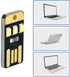 Tizuqe 5Pcs 0.2W LED Lamp Reading Book Light USB Night Light Pocket Card LED Keychains Lamp