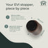 EVI Wall Adhesive Doorstop, 1.1'' X 1.1'', Great Adherence and 100% Functional (Mod. 198/28)