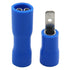 Baomain 0.11" Female & Male Spade Connectors - 16-14 AWG Fully Insulated Crimp Terminals Quick Disconnect Electrical