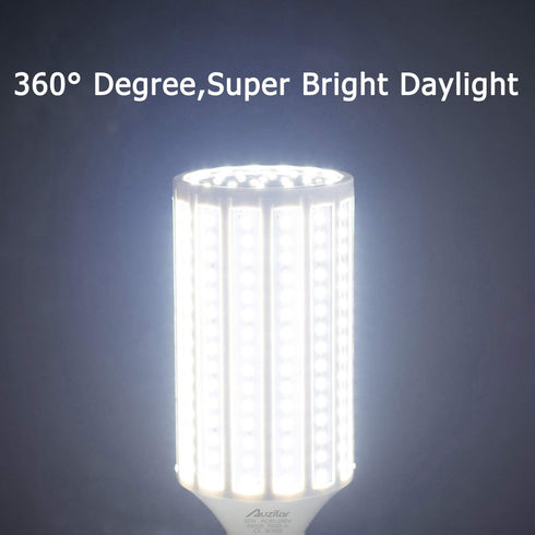 55W LED Corn Light Bulb, E39 Large Mogul Base, 5500Lm 6000K Cool White Daylight, for HID HPS Replacement