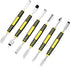CTWHA 6PCS 5.9x0.43x0.29 inch Small Double Ended Metal Pry Bar Disassembly Tool Set