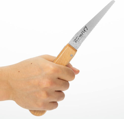 KAKURI Pipe Saw Folding 4" for PVC Cutting, Japanese Pull Saw with Razor Sharp Blade, Foldable Handle