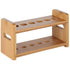 Lily's Home Bamboo Test Tube Vial Holder Rack, 6 Tube Capacity, Great as Pen Stand, Rack Only, Tubes Not Included