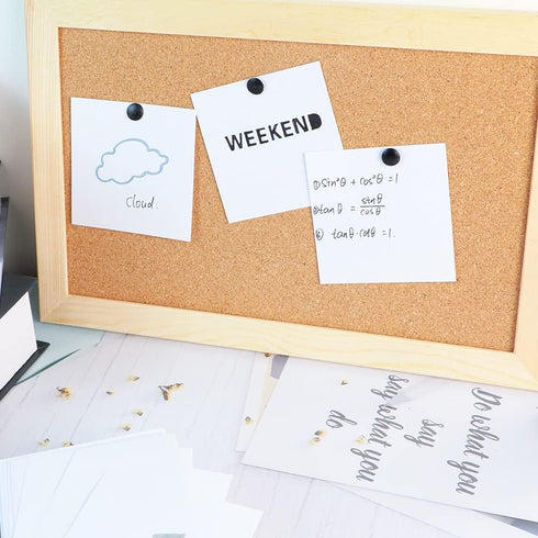 White Non-Sticky Notes 3 x 3 Inch Memo Pads, Blank Loose Paper with Acrylic Holder for Office, Home, School (500 Sheets)