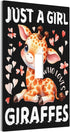 Sturin 1 3X5 Just a Girl Who Loves Giraffes Wall Plate Light Switch Cover Gang Single Toggle Toggle Switch Art Plates