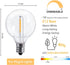 G40 Bulbs 1W Bulb E12 C7 1.5 Inch Dimmable Bulbs, (10Pack 2200k), Led Replacement Light Shatterproof Globe fits