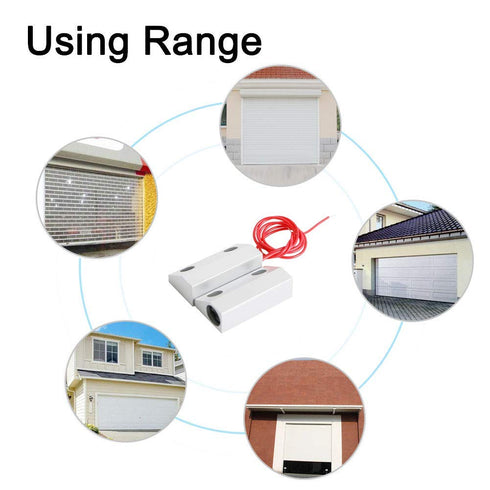 Aoje-Link MC-56 NO Wired Magnetic Switch Door Window Reed Switch Micro Alarm Security Silver Gray 2pcs