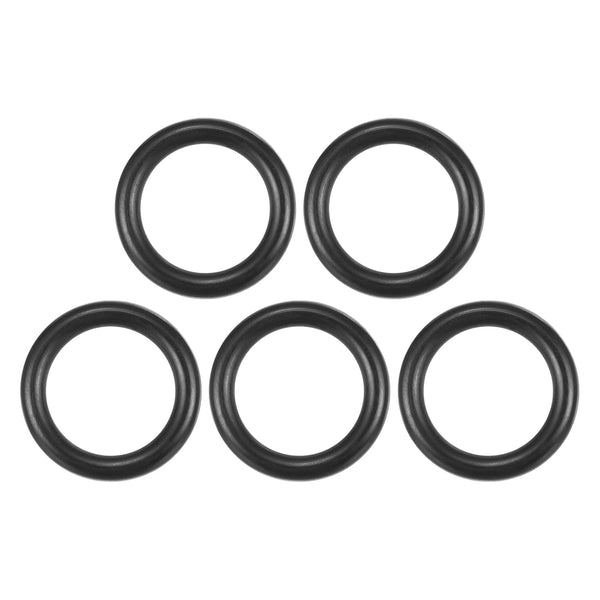 MECCANIXITY Nitrile Rubber O Ring Pack of 5, 0.79" OD, 0.55" ID, 0.12" Width Black Sealing Gasket for Faucet Plumbing