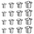 16Pcs Dowel Pin Centers Drilling Tool Set, Steel Doweling Centering Pins for Woodworking Accessories