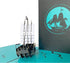 Set of 2 Sailing Boat Pop Up Greeting Cards - Congratulation for Special Day, Valentine's Day, Birthday or Wedding with
