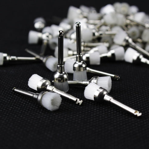 Airgoesin 100pcs Nylon Buffing Polishing Brush Polisher Latch Type RA 2.35 for Grindering Power Rotary Cleaning Tools