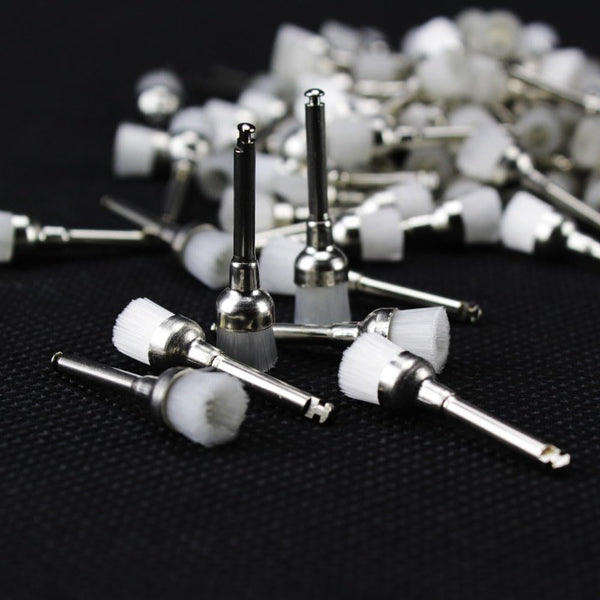 Airgoesin 100pcs Nylon Buffing Polishing Brush Polisher Latch Type RA 2.35 for Grindering Power Rotary Cleaning Tools
