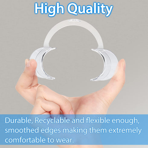 EZGO 20 Pieces C-Shape Teeth Whitening Cheek Retractor, Disposable Dental Mouth Opener, 10 Medium + 5 Large + 5 Small