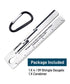 2 Pcs 4/09 Shingle Gauge Measuring Tool for Roof Pitch with Carabiner, Analyze Roof Tile Thickness