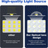 100W 15000lm 5000K IP65 2 Pack AC100-120V Flood Lights Outdoor, Bright LED Work Light with Plug, Daylight White Outdoor