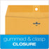 Quality Park 9 x 12 Clasp Envelopes, 100 per Box, 28 lb Brown Kraft, Great for Filing, Storing or Mailing Documents