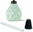 3-Pack 6" TIKI Seaside Escape Table Torches, Pastel Ivory, Pink & Blue Glass Outdoor Lighting | Weather-Resistant