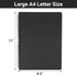 EUSOAR 3 Packs A4 Spiral Notebook, 11" x 8-1/2" Hardcover Black Journal with 120 Pages for Note Taking