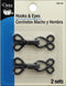 Dritz 439-33 Rope Hook & Eye Closures, Gunmetal, 2-Count