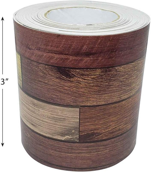 Teacher Created Resources Reclaimed Wood Straight Rolled Border Trim - 50ft for Bulletin Boards, Walls, Classrooms