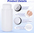 PATIKIL 500ml Reagent Bottles, PE Wide Mouth Round Graduated Bottles with Screw Cap for Lab Liquid Storage