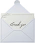 Pipilo Press 4 6 48-Pack, Set Sympathy Thank You Cards with Envelopes & Sticker Seals for Funeral - x in, Black & White