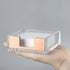 NatSumeBasics Rose Gold Sticky Note Holder Clear Post Note Holder Acrylic Memo Pad Holder for Office Essentials