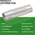 TAISHER 2Pcs Stainless Steel Pipe Fittings, 3/8" NPT Male Threaded, 2" Length