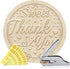 ANATTASOUL Letter Book Embosser Personalized Sweet Thanks Pattern Book Stamp, Durable Library