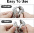 Round Disc Padlock, Heavy Duty Stainless Steel Lock with Key for Storage Units, Garages, and Sheds