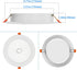lanyue Bulb, 5 6 1200 15W 6000K (2 Pack) Motion Sensor Light in. & in. LED Can Lights Retrofit Motion Sensor Recessed