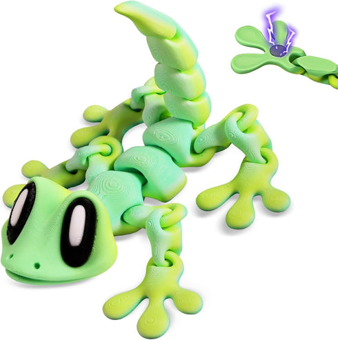 Yaozyety 3D Printed Articulated Lizard, Flexible Dynamic Animals Toys, Full Articulated Toy with