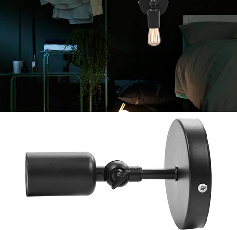 Beufee E27 Wall Sconce, Wall Lamp Industrial Wall Light Fixture Industrial Wall Light Fixture Bar Coffee Shop Corridor