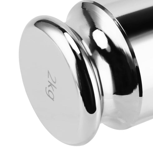 2PCS 2000g Calibration Weights - High Precision Chrome Scale Calibration Weight M1 for Digital Scale